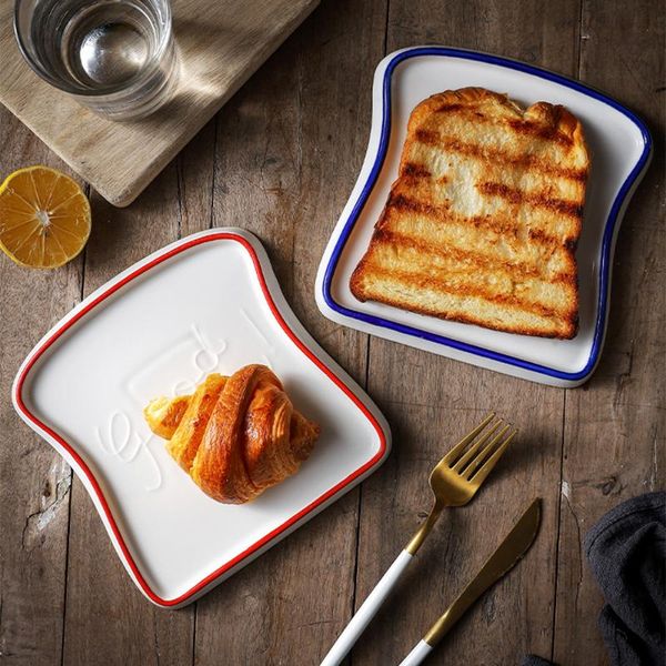dishes & plates bread shaped breakfast plate creative ceramic toast salad fruit snack tray household tableware
dishes & plates bread shaped breakfast plate creative ceramic toast salad fruit snack tray household tableware