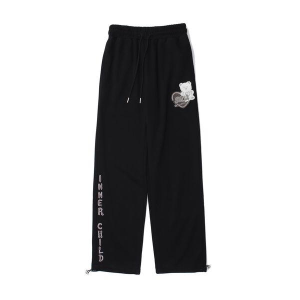 pants fashionable the cartoon embroidery casual men's high street brand drawstring leggings trend loose straight, Black
pants fashionable the cartoon embroidery casual men's high street brand drawstring leggings trend loose straight, Black