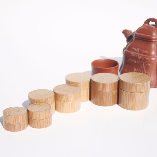 natural bamboo refillable bottle cosmetics jar box makeup cream storage pot container portable round 3g, 5g, 10g, 15g bottles & jars
natural bamboo refillable bottle cosmetics jar box makeup cream storage pot container portable round 3g, 5g, 10g, 15g bottles & jars