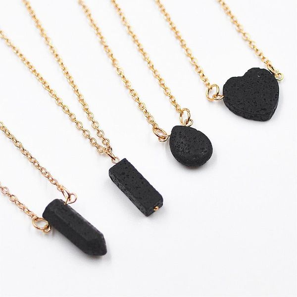 pendant necklaces 10pcs lava stone essential oil diffuser necklace jewelry waterdrop heart triangle, Silver
pendant necklaces 10pcs lava stone essential oil diffuser necklace jewelry waterdrop heart triangle, Silver