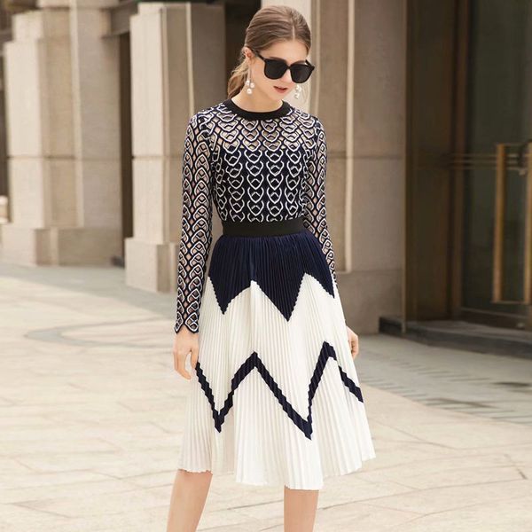 two piece dress fall fashionable woman dressed in track long hollow sleeve embroidered pad plied party dress 5xe1, White
two piece dress fall fashionable woman dressed in track long hollow sleeve embroidered pad plied party dress 5xe1, White