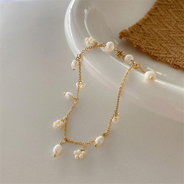 link, chain kpop retro natural freshwater pearl flower bracelet for women girl charm aesthetic office jewelry wedding accessories, Black
link, chain kpop retro natural freshwater pearl flower bracelet for women girl charm aesthetic office jewelry wedding accessories, Black