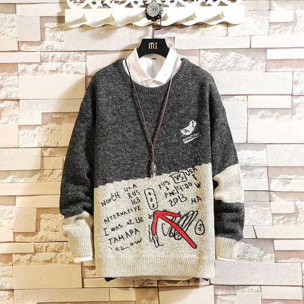 men's sweaters fashion classic o-neck vintage korean sweater oversized pull plus size -5xl long sleeves pullover for spring winter 3gd, White;black
men's sweaters fashion classic o-neck vintage korean sweater oversized pull plus size -5xl long sleeves pullover for spring winter 3gd, White;black