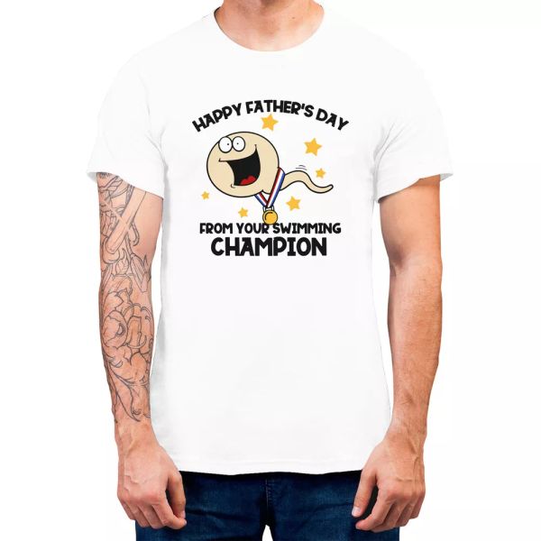 Happy Father's Day From Your Swimming Champion Funny T-shirt Gift For Father's, White;black
Happy Father's Day From Your Swimming Champion Funny T-shirt Gift For Father's, White;black