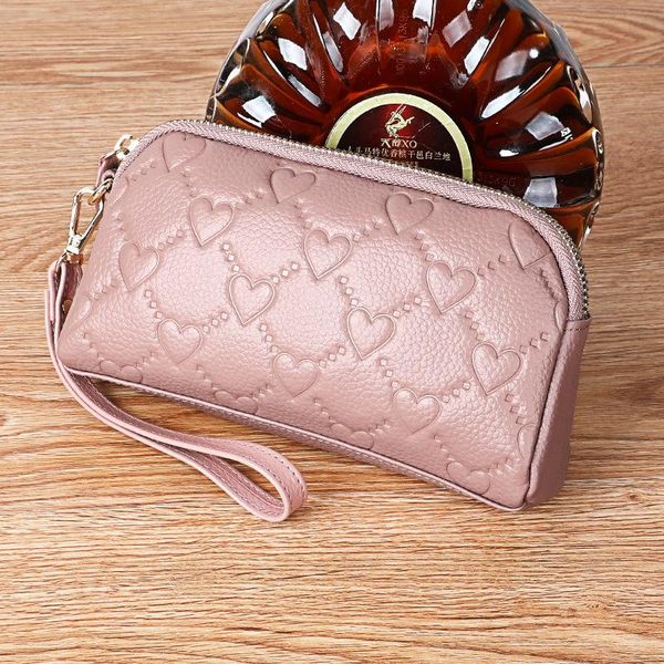 wallets leather wallet women's handbag style large capacity zipper cowhide purse, Red;black
wallets leather wallet women's handbag style large capacity zipper cowhide purse, Red;black
