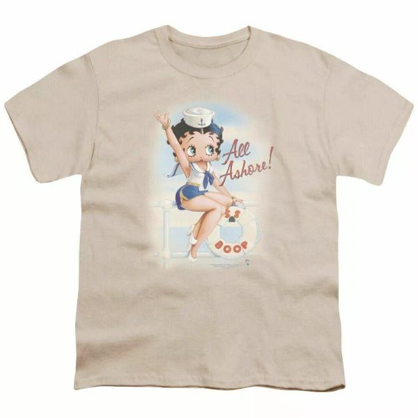 Betty Boop All Ashore Kids Youth T Shirt Licensed Classic Cartoon Tee Cream, White;black
Betty Boop All Ashore Kids Youth T Shirt Licensed Classic Cartoon Tee Cream, White;black