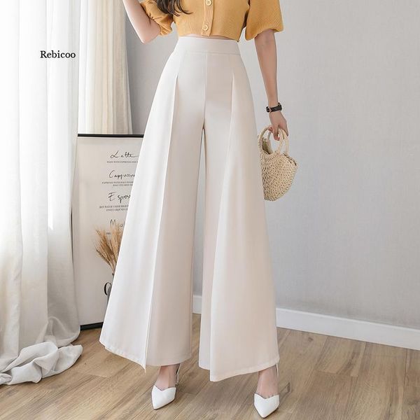 women's pants & capris casual womens clothing summer chiffon loose high-waist vertical thin split cargo women skirt, Black;white
women's pants & capris casual womens clothing summer chiffon loose high-waist vertical thin split cargo women skirt, Black;white