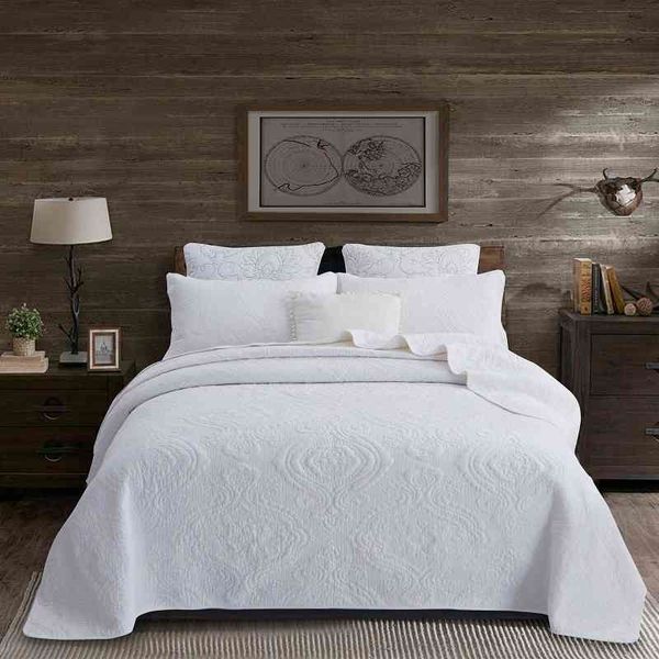 3/5 pieces 100% cotton chic bedspread pillow shams reversible all-season shabby quilted-look bedding ultra soft bed cover set
3/5 pieces 100% cotton chic bedspread pillow shams reversible all-season shabby quilted-look bedding ultra soft bed cover set