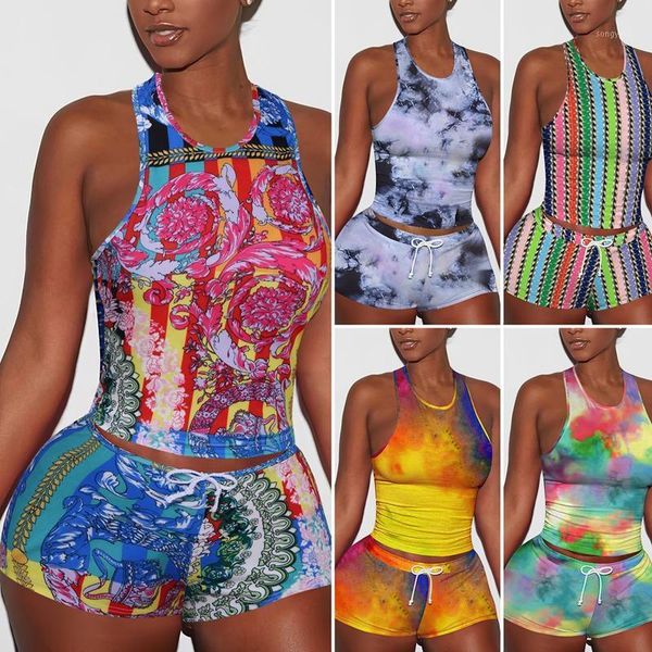 women tie dye 2 piece set sleeveless skinny vest cycling short tracksuit women's tracksuits, Gray
women tie dye 2 piece set sleeveless skinny vest cycling short tracksuit women's tracksuits, Gray
