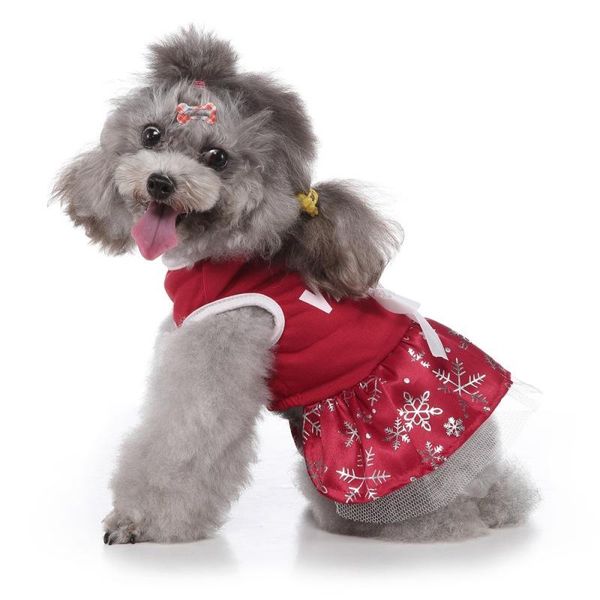 dog apparel pet christmas cosplay costume for small medium dogs cute red and green optional polyester puppies skirts
dog apparel pet christmas cosplay costume for small medium dogs cute red and green optional polyester puppies skirts