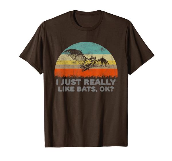 i just really like bats ok t-shirt with a bat, White;black