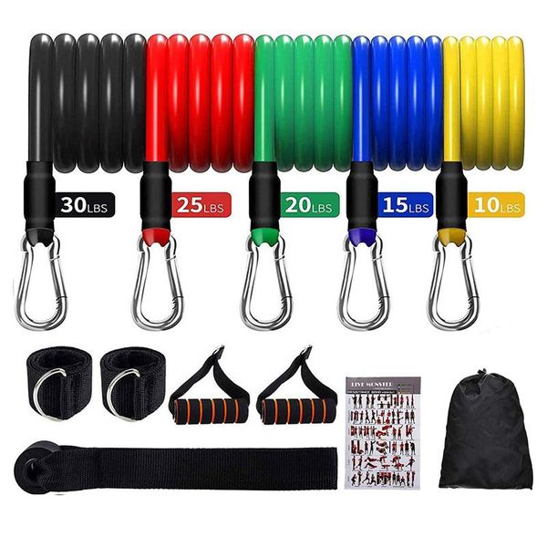 resistance bands 11 pcs fitness set pull tube rope elastic band gym home sport back muscle strength training crossfit equipment
resistance bands 11 pcs fitness set pull tube rope elastic band gym home sport back muscle strength training crossfit equipment