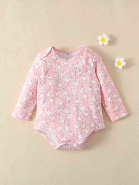 baby rabbit & heart print bodysuit she, Blue
baby rabbit & heart print bodysuit she, Blue