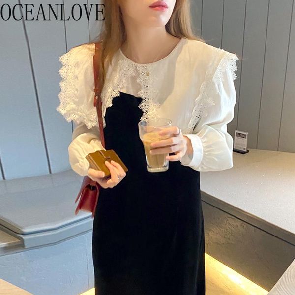 casual dresses oceanlove korean robe femme vintage velvet lace patchwork vestidos puff sleeve fake two pieces autumn women, Black;gray
casual dresses oceanlove korean robe femme vintage velvet lace patchwork vestidos puff sleeve fake two pieces autumn women, Black;gray