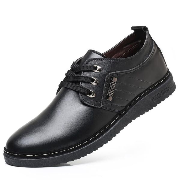 fashion business dress men shoes classic leather hommes chaussures lace-up casual sneakers oxfords, Black
fashion business dress men shoes classic leather hommes chaussures lace-up casual sneakers oxfords, Black