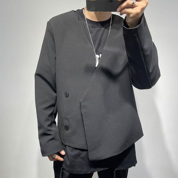 men's suits & blazers suit short coat spring and autumn pure color simple fashion collarless korean leisure versatile large, White;black
men's suits & blazers suit short coat spring and autumn pure color simple fashion collarless korean leisure versatile large, White;black