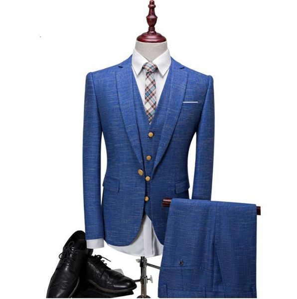 men's suits & blazers british style fashion wool leisure single button wedding suits(jacket+vest+pants)terno, White;black 
men's suits & blazers british style fashion wool leisure single button wedding suits(jacket+vest+pants)terno, White;black