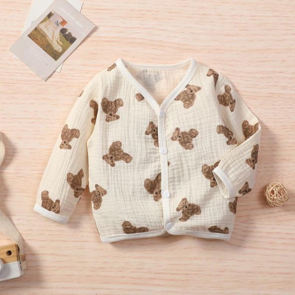 jackets children\u2021s casual long sleeve cardigan cartoon little bear printing v-neck button down coat, Blue;gray 
jackets children\u2021s casual long sleeve cardigan cartoon little bear printing v-neck button down coat, Blue;gray