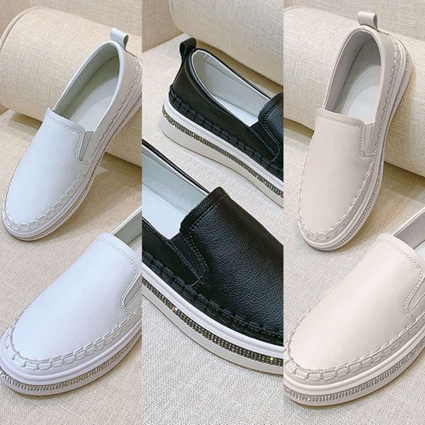 casual shoes women's shoes 2020 four seasons general leather casual korean version small white breathable single comfortable foot o4bq, Black
casual shoes women's shoes 2020 four seasons general leather casual korean version small white breathable single comfortable foot o4bq, Black