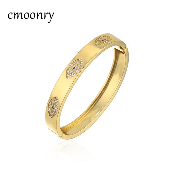 bangle cmoonry gold color fashion cz evil eye bangles for women girl wholesale bracelet & female lucky party jewelry gift, Black
bangle cmoonry gold color fashion cz evil eye bangles for women girl wholesale bracelet & female lucky party jewelry gift, Black
