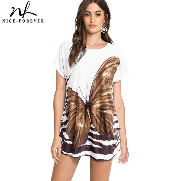 nice-forever summer women fashion butterfly print dresses casual oversized shorest shift dress bty182 210419, White
nice-forever summer women fashion butterfly print dresses casual oversized shorest shift dress bty182 210419, White