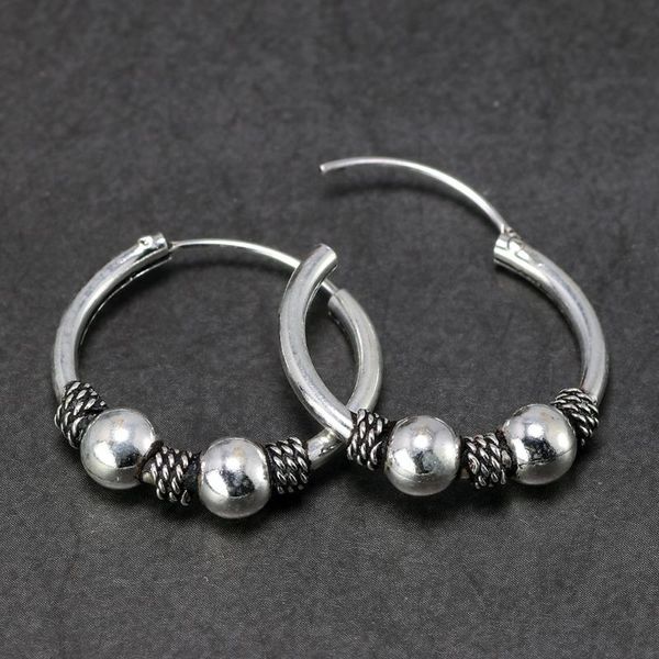 hoop & huggie s925 sterling silver 19mm earrings for women opening retro antique punk earring girl double beads anti-allergy, Golden;silver
hoop & huggie s925 sterling silver 19mm earrings for women opening retro antique punk earring girl double beads anti-allergy, Golden;silver