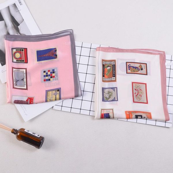 scarves 100% silk luxury scarf 53cm small square hand towel hanky kerchief fashion plaid tweet lady accessory gift, Blue;gray
scarves 100% silk luxury scarf 53cm small square hand towel hanky kerchief fashion plaid tweet lady accessory gift, Blue;gray