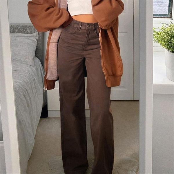 vintage skater girl brown womens jean baggy indie aesthetics high waist wide leg pants solid denim long trousers 90s streetwear, Blue
vintage skater girl brown womens jean baggy indie aesthetics high waist wide leg pants solid denim long trousers 90s streetwear, Blue