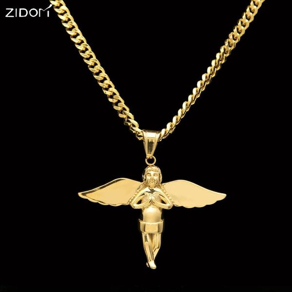 pendant necklaces stainless steel gold color trendy angel 70cm long link chain necklace fashion gifts men jewelry, Silver
pendant necklaces stainless steel gold color trendy angel 70cm long link chain necklace fashion gifts men jewelry, Silver