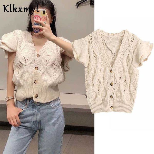 klkxmyt za women fashion laminated loose knitted vest sweater v neck short sleeve button-up female waistcoat chic 210527, Black;white
klkxmyt za women fashion laminated loose knitted vest sweater v neck short sleeve button-up female waistcoat chic 210527, Black;white