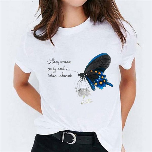 butterfly watercolor letter 90s printing womens print graphic ladies female tee, White
butterfly watercolor letter 90s printing womens print graphic ladies female tee, White