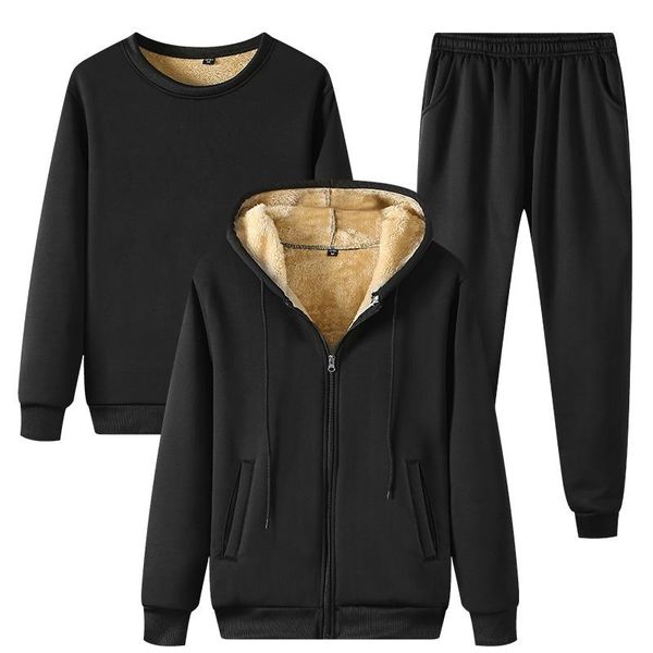 men's tracksuits winter thick warm fleece tracksuit sets 3 piece hooded jacket+sweatshirt+pants casual male set sportswear sweat suits, Gray
men's tracksuits winter thick warm fleece tracksuit sets 3 piece hooded jacket+sweatshirt+pants casual male set sportswear sweat suits, Gray