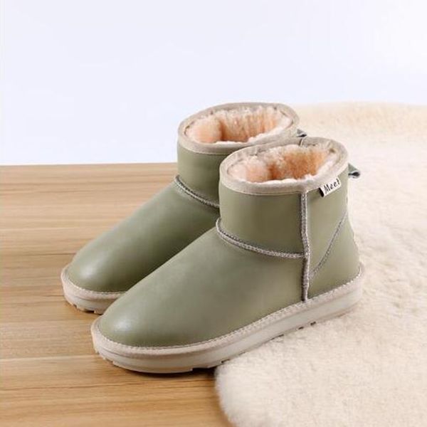 sheep and wool all-in-one snow boots leather cotton sho thick non-slip women's winter warm, Black
sheep and wool all-in-one snow boots leather cotton sho thick non-slip women's winter warm, Black