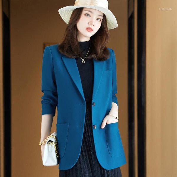 women's suits & blazers blue small suit coat spring and autumn 2021 large size early fashion temperament, White;black
women's suits & blazers blue small suit coat spring and autumn 2021 large size early fashion temperament, White;black
