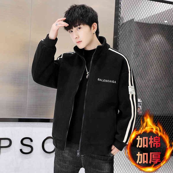 men coat men's jackets granular velvet stand collar jacket slim warm autumn winter tide br plus cotton thickened clothes simple casual, Black;brown
men coat men's jackets granular velvet stand collar jacket slim warm autumn winter tide br plus cotton thickened clothes simple casual, Black;brown
