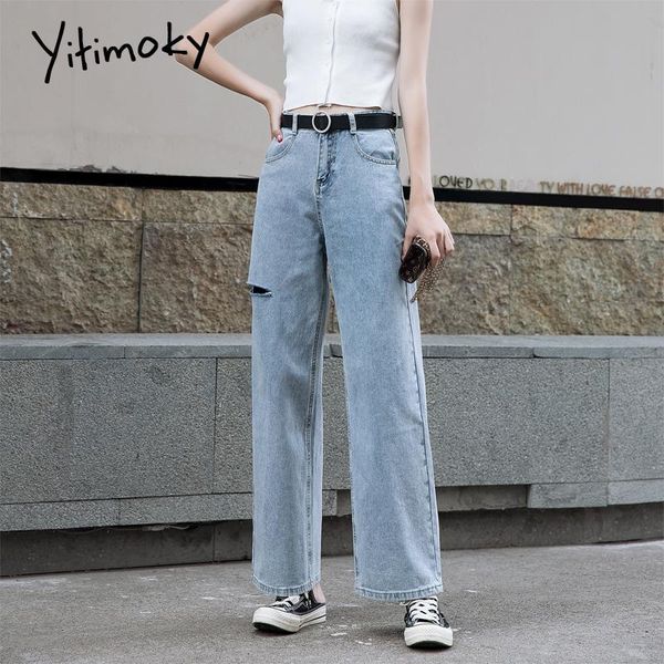 women's jeans ripped for women plus size high waist denim pants full length vintage washed straight casual mom 2021 summer hole, Blue
women's jeans ripped for women plus size high waist denim pants full length vintage washed straight casual mom 2021 summer hole, Blue