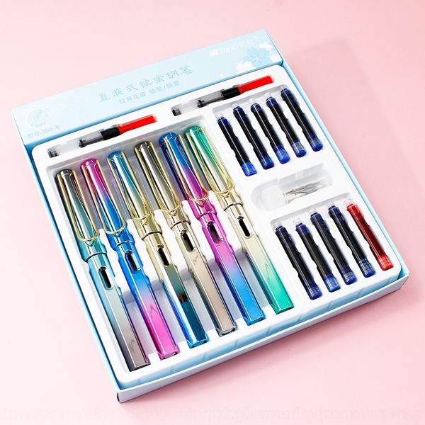 c1v ink bag pen set and calligraphy straight liquid positive posture fountain pens replacement ink bag correction holding posture student ca
c1v ink bag pen set and calligraphy straight liquid positive posture fountain pens replacement ink bag correction holding posture student ca