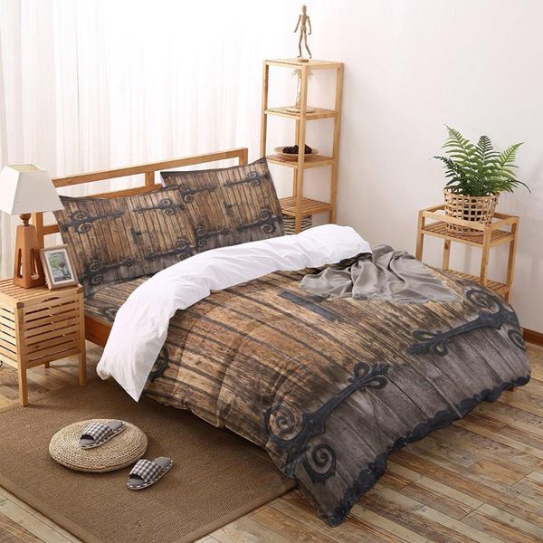 bedding sets vintage farm wood door rustic bed linens printed duvet cover set for home housse de couette bedclothes
bedding sets vintage farm wood door rustic bed linens printed duvet cover set for home housse de couette bedclothes