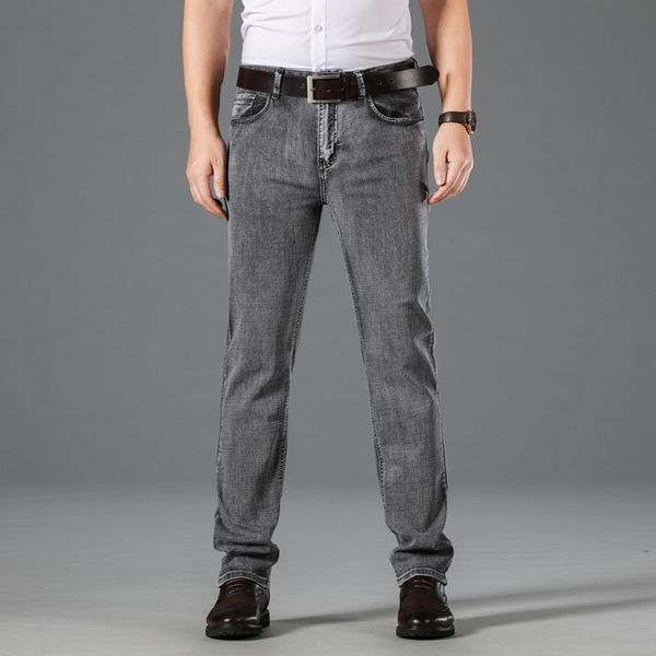 men's jeans 2021 spring and autumn light blue trend straight tube loose elastic business casual pants
men's jeans 2021 spring and autumn light blue trend straight tube loose elastic business casual pants