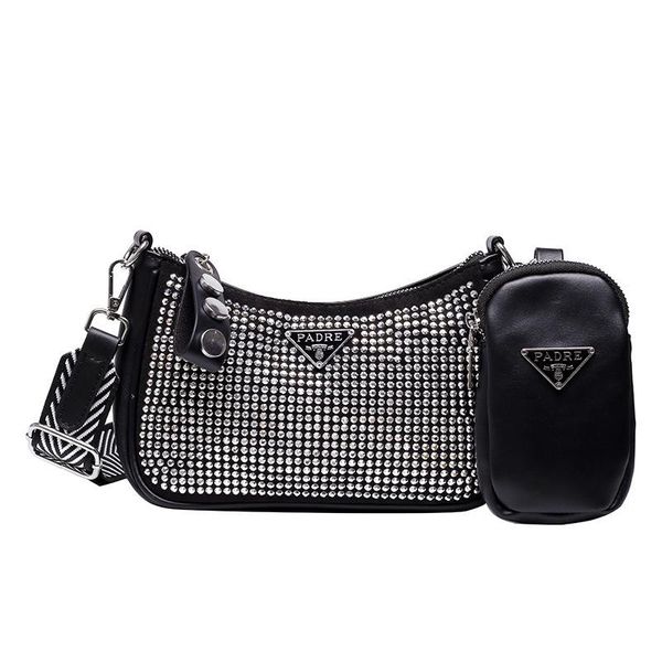 evening bags 2021 arrivals women's pu leather shoulder rhinestone decorate design trend wide strap zipper composite bag
evening bags 2021 arrivals women's pu leather shoulder rhinestone decorate design trend wide strap zipper composite bag