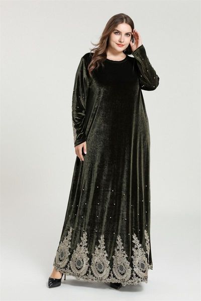 casual dresses lace velvet abaya kaftan dubai turkey islamic hijab muslim dress vestido plus size pakistani arabic robe arabe kaftans, Black;gray
casual dresses lace velvet abaya kaftan dubai turkey islamic hijab muslim dress vestido plus size pakistani arabic robe arabe kaftans, Black;gray