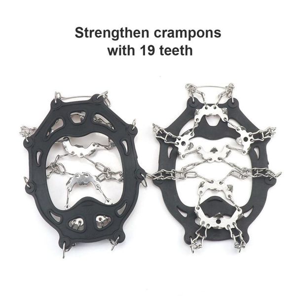cords, slings and webbing 1 pair outdoor mountaineering antiskid ice claw 19 tooth stainless steel shoe grips winter climbing camping anti s
cords, slings and webbing 1 pair outdoor mountaineering antiskid ice claw 19 tooth stainless steel shoe grips winter climbing camping anti s