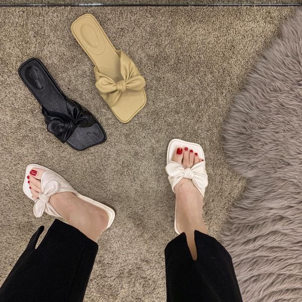 slippers shoes woman's slides low fashion butterfly-knot 2021 luxury flat soft pu basic hoof heels rubber fabric, Black
slippers shoes woman's slides low fashion butterfly-knot 2021 luxury flat soft pu basic hoof heels rubber fabric, Black