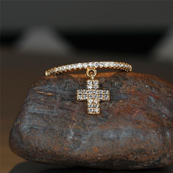 wedding rings cute female crystal cross pendant ring trendy gold silver color engagement charm white zircon for women, Slivery;golden
wedding rings cute female crystal cross pendant ring trendy gold silver color engagement charm white zircon for women, Slivery;golden