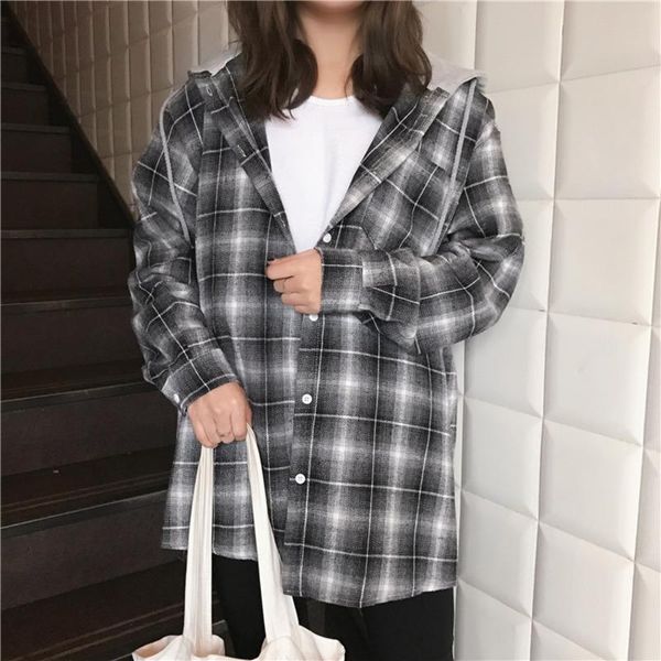 women's jackets autumn fashion plaid casual ladies work wear female baseball hooded tweed spring jacket coat women clothes cloak colleg, Black;brown
women's jackets autumn fashion plaid casual ladies work wear female baseball hooded tweed spring jacket coat women clothes cloak colleg, Black;brown