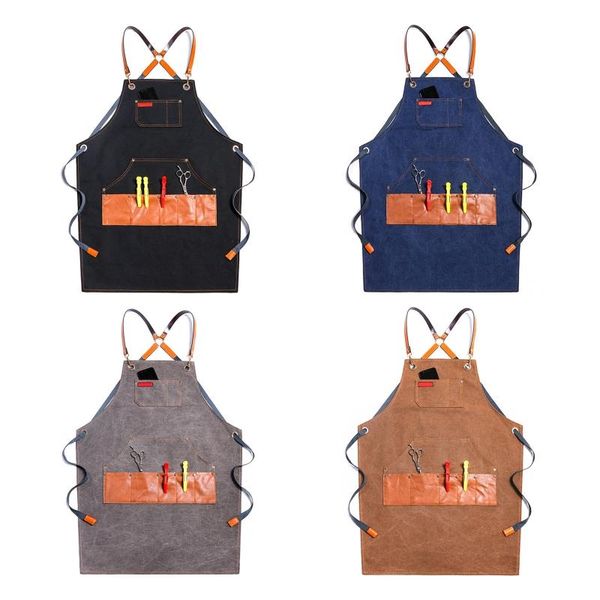 aprons bib apron adjustable cotton canvas pocket cross-back straps sleeveless k0ab
aprons bib apron adjustable cotton canvas pocket cross-back straps sleeveless k0ab