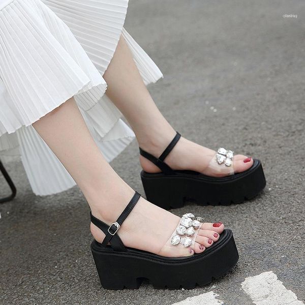 sandals women punk rock thick platform wedge shoes lolita open toe gladiator transparent rhinestone ymb23811, Black
sandals women punk rock thick platform wedge shoes lolita open toe gladiator transparent rhinestone ymb23811, Black