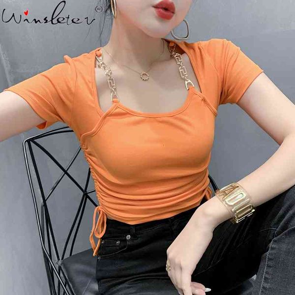 women's t-shirt summer european clothes cotton fashion fake two pieces women short sleeve drape lace up tees t14815a 42y, White
women's t-shirt summer european clothes cotton fashion fake two pieces women short sleeve drape lace up tees t14815a 42y, White