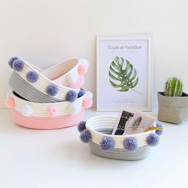 storage baskets pompom cotton rope handmade woven dirty clothes laundry basket kids toys desksundries organizer hamper
storage baskets pompom cotton rope handmade woven dirty clothes laundry basket kids toys desksundries organizer hamper
