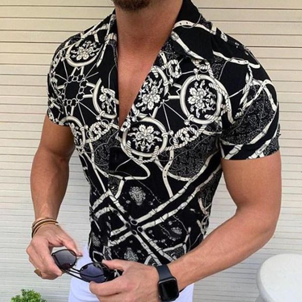 men's casual shirts 2021summer brand stripe printed hawaii streetwear clothing cardigan high-end short sleeve dress shirt, White;black
men's casual shirts 2021summer brand stripe printed hawaii streetwear clothing cardigan high-end short sleeve dress shirt, White;black